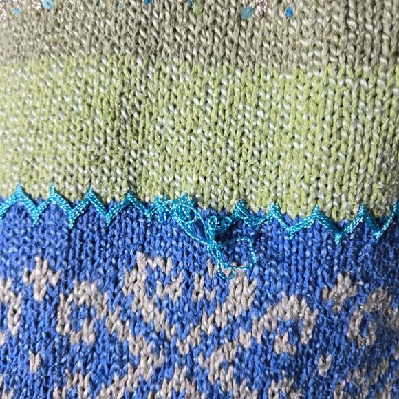 David Brooks Silk Cardigan Sweater Size Medium Cottage Coquette Vintage Art Knit - Picture 5 of 12